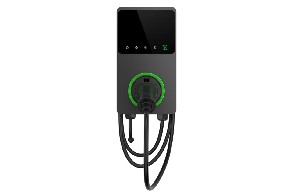 7/22 kW AC Commercial Charger (Fixed, With Pedestal, CCS2)